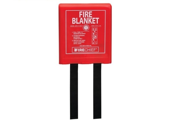 1m x 1m Fire Blanket - Rigid Case